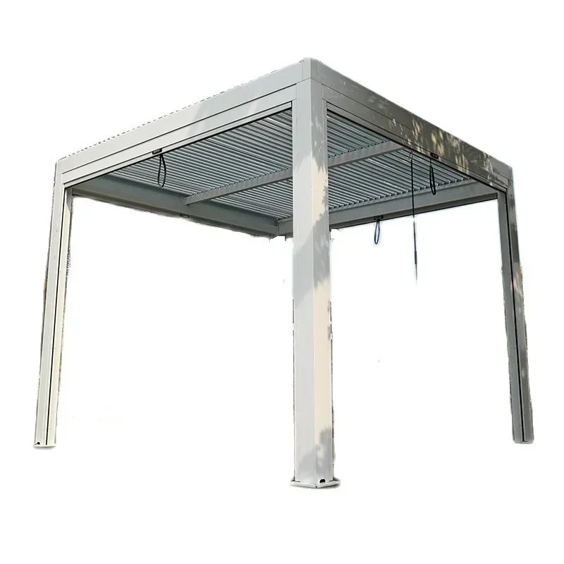 Wholesale Backyard Outdoor Louver Pavilion Aluminum Garden Motorized Gazebo metal Pergola leisure holiday houses