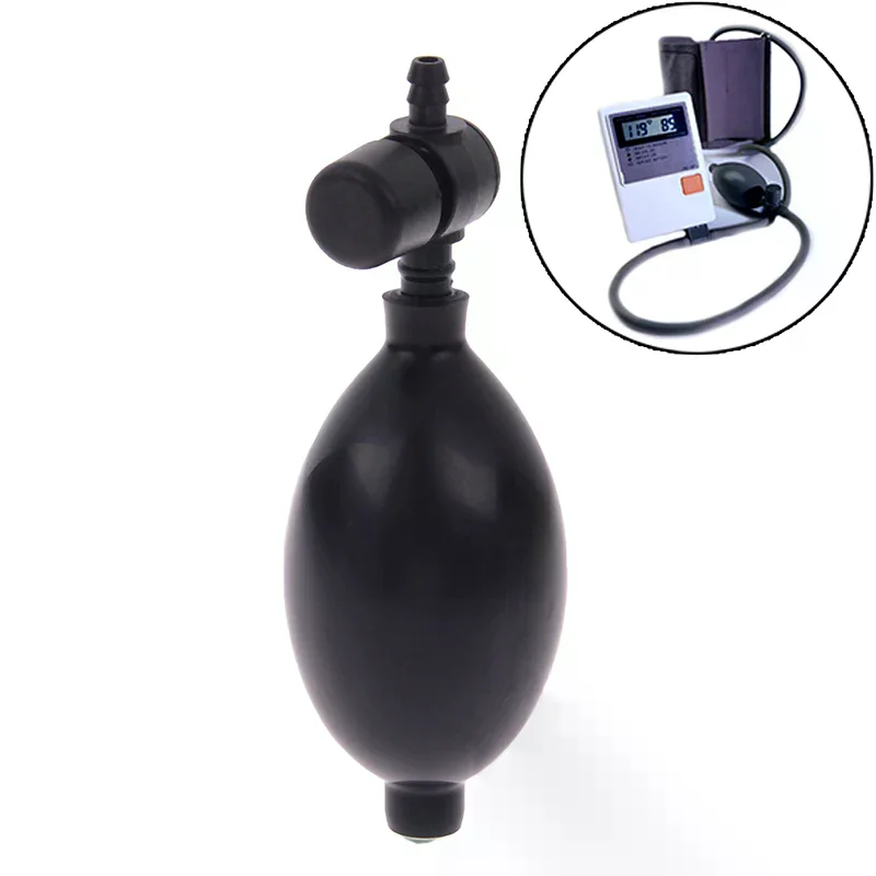 Black Rubber Blood Pressure Sphygmometer Adjustable Pump Bulb Valve Accessories High-quality
