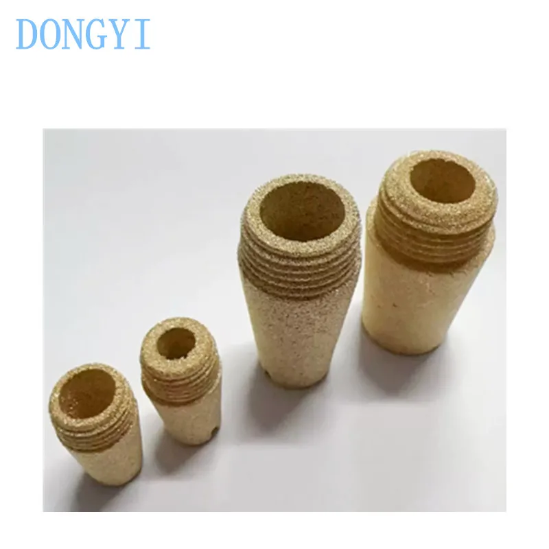 D External Thread High Head Copper Sintered Muffler D-6 1/8