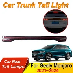 Car Rear Trunk Red Tail Light For Geely Monjaro Xingyue L KX11 2021~2024 Instruction Signal Lamp Red Light DRL Lamps Accessories