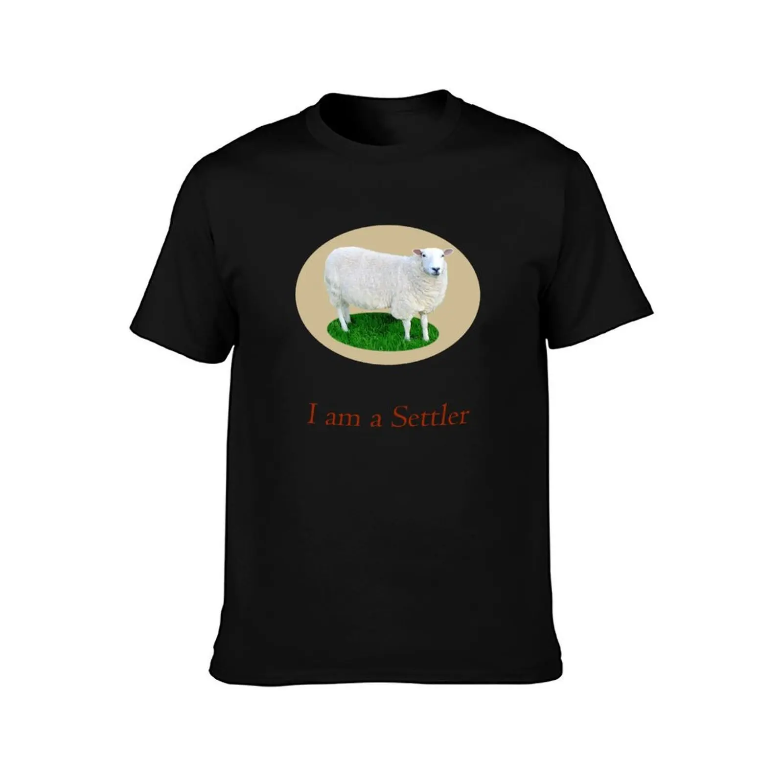 Sheep T-Shirt, Summer Casual Cotton Tee, Oversized Streetwear Tops, Vintage Graphic Print, Loose Fit Short Sleeve, 100% Cotton