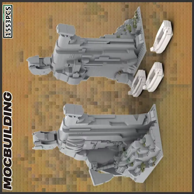 MOC Bausteine Film Szene Architektur Modulare Modell DIY Ziegel Montieren Spielzeug Weihnachten Geschenk Geburtstag Präsentieren Landschaft