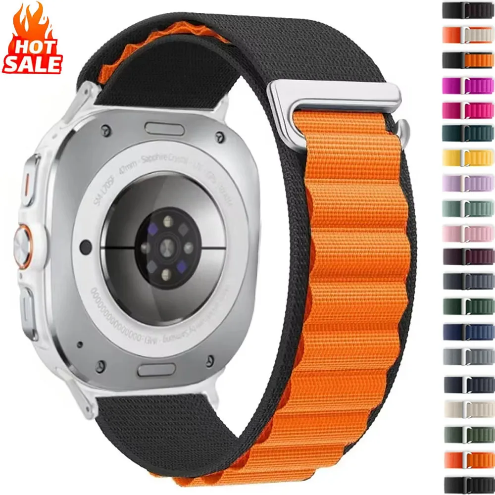 Alpine Nylon Loop Strap For Samsung Galaxy Watch Ultra 2-1 47mm Breathable Sport Wristband Samsung Galaxy Ultra 2025 Accessories