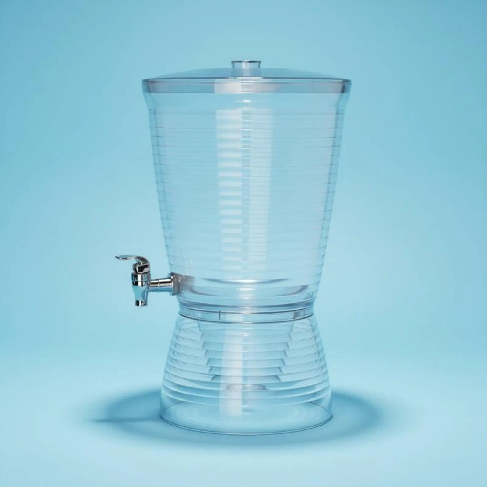 Durable Plastic Beverage Container Wide Opening for Fruit Slice Infusion at Restaurant Bar and Outdoor Events