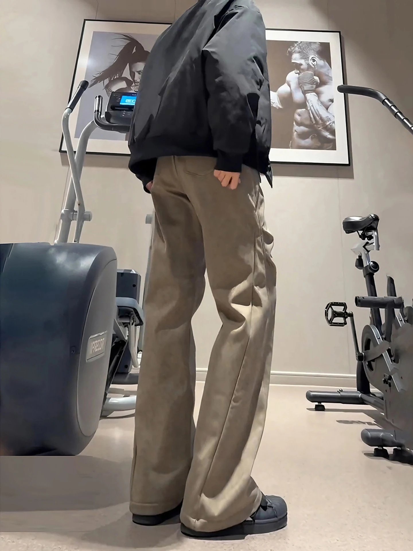 

Мужские повседневные брюки American Sle Fce на флисовой подкладке, осенне-зимние, прямого кроя, с эффектом камуфляжа, для работы, с легким расклешением...