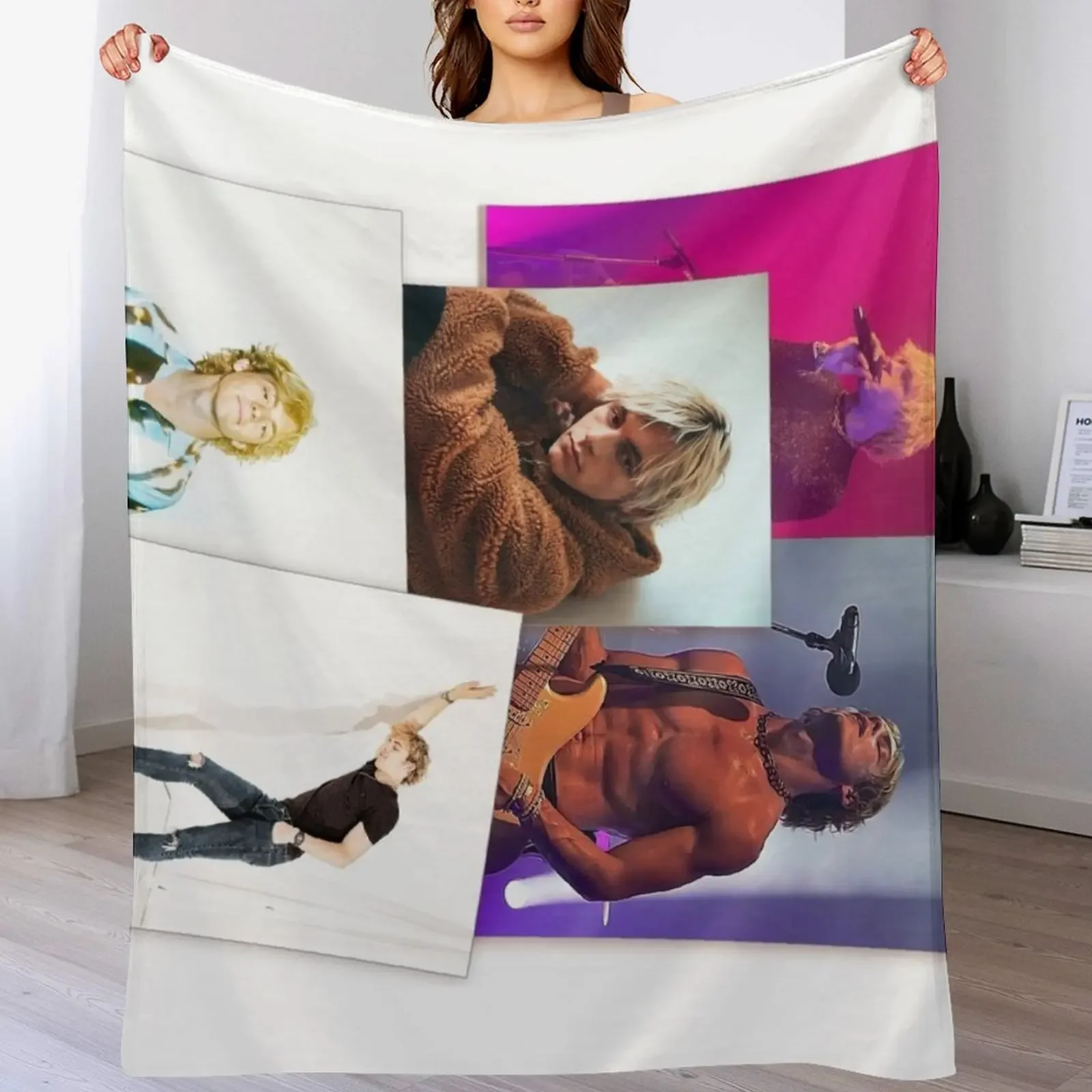 Ross Lynch - Edit Throw Blanket Air Conditioner Soft Blanket for Office Home