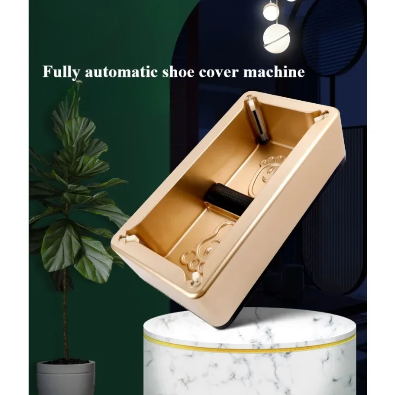 Máquina para cubrir zapatos totalmente automática portátil para interiores, máquina para mascarilla para pies, máquina para cubrir zapatos desechable para uso doméstico y de oficina