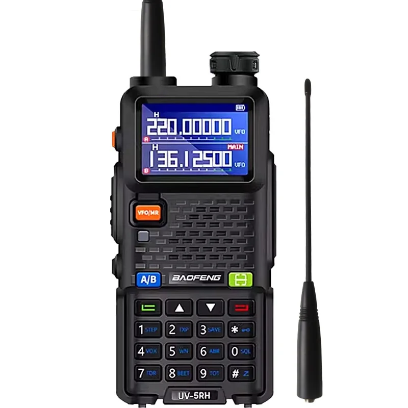 Baofeng Bf Uv-5rh جهاز اتصال لاسلكي، طويل المدى 10 واط هام راديو 999CH جهاز الإرسال والاستقبال تحديث UV5R HF جهاز الإرسال والاستقبال اتجاهين راديو Bf Uv-5rh