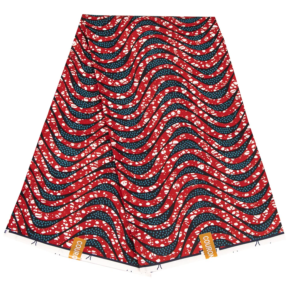 African Ankara Prints Wax Fabric Patchwork Retro Style Warp Sewing Woman Dress Craft DIY Africa Material 100% Polyester By Yard