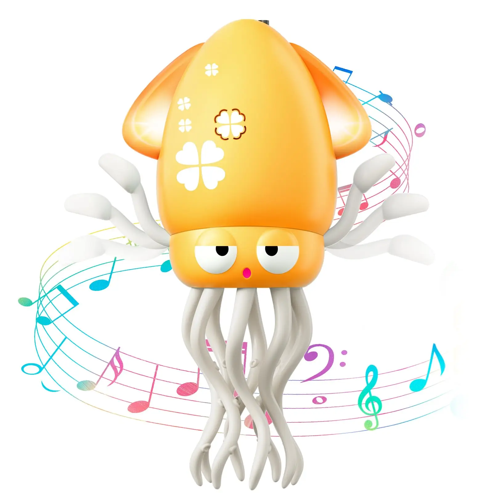

Rechargeable Dancing Squid, LED Music, Yellow/Green/Pink, Birthday Gift