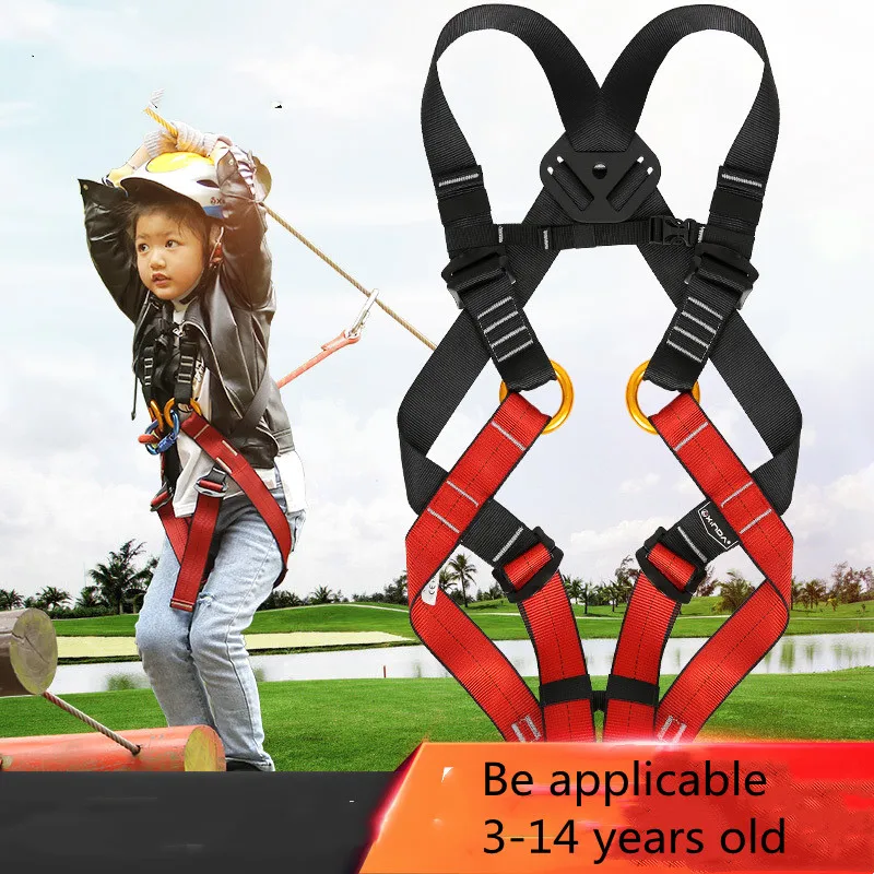 Kid\'s Safety Belt Child Full Body Harness Rock Climbing Children Safety Protection Kid Harness Outdoor Equipment Kits