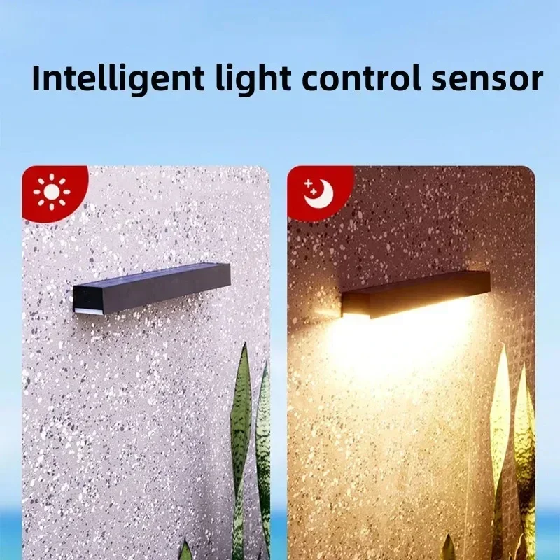 Luz de parede solar magnética indução arandela ip65 à prova dip65 água lâmpadas parede pátio jardim iluminação decorativa luzes ao ar livre