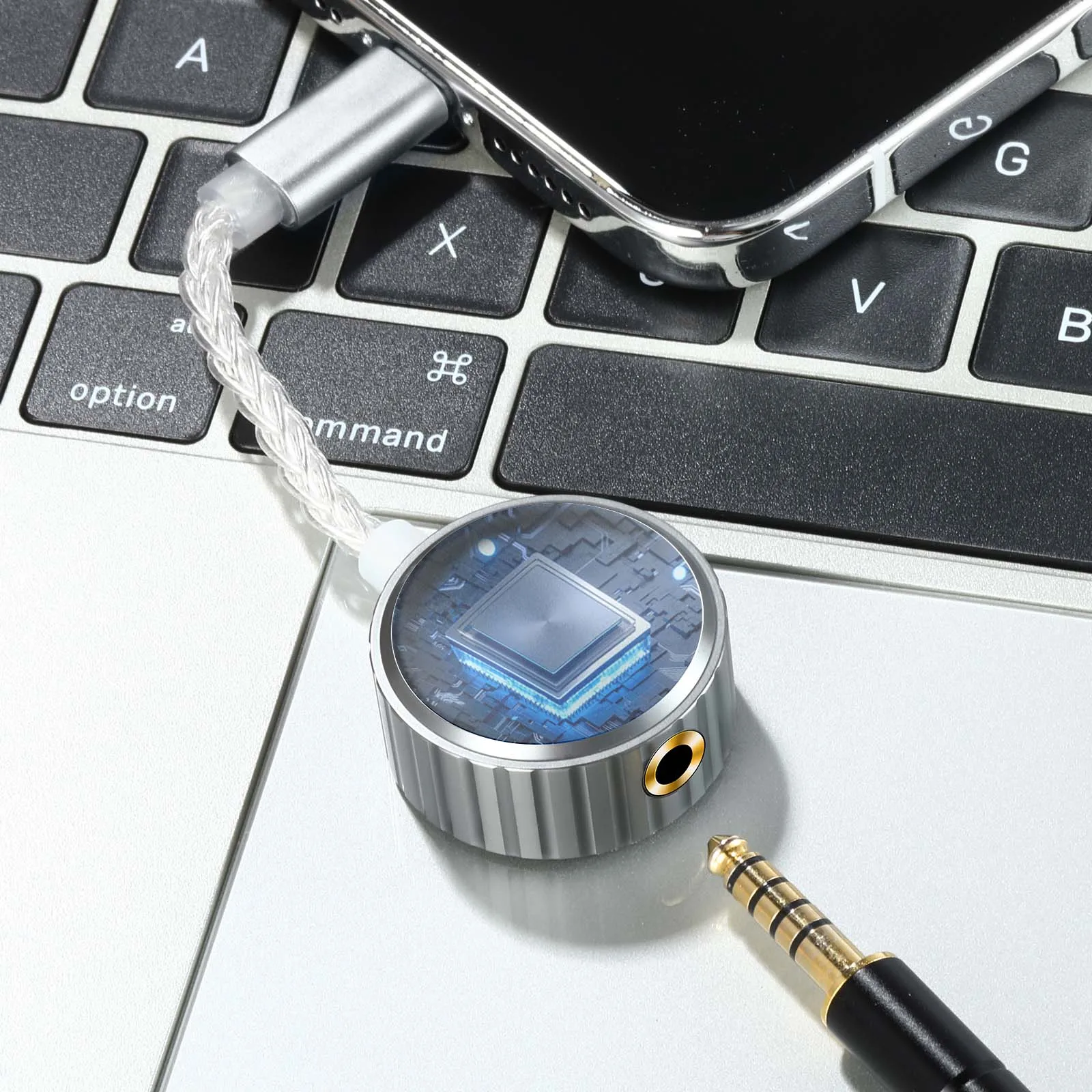 Reiyin DA-07 384Khz 32bit USB Type C to 4.4mm Balanced Output DAC Earphone Amplifie Digital Decode