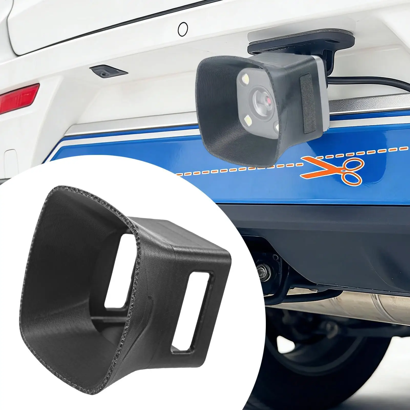 Car Rear Camera Rain Cover Universal Silicone Backup Camera Guard Dust Shield for Truck RV Vehicle Exterior Protection Trim