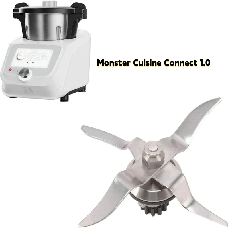 

For Monster Cuisine Connect 1.0 stainless steel blender blade 12 tooth blade replacement parts, kitchen blender accessories