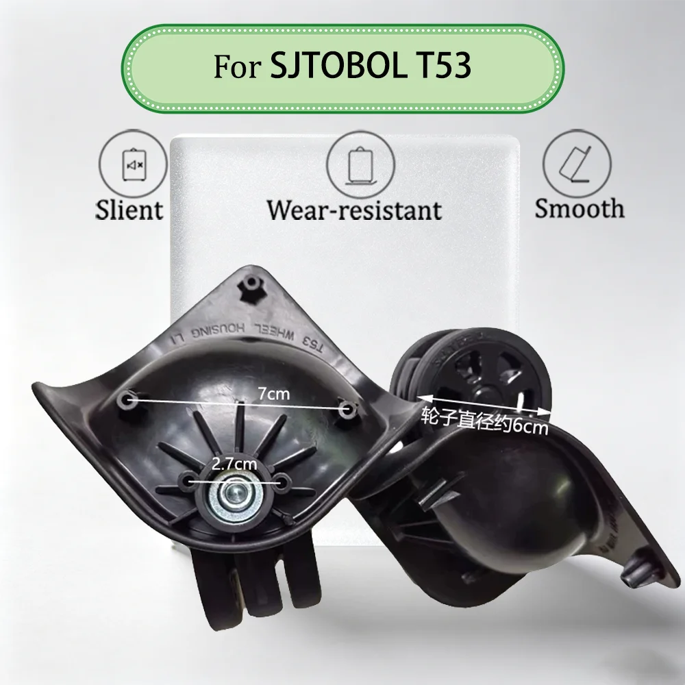 For SJTOBOL T53 Luggage Spare Replacement Parts 360 Degree Swivel Smooth Sliding Shock Dampening Heavy Load Travel Trolley Repai