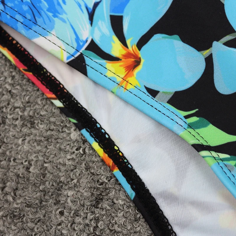 ارتفاع الخصر مجموعة البكيني رفع ملابس السباحة الأزهار ملابس النساء ملابس السباحة المايوه بحر البرازيلي الإناث مايوهات #5