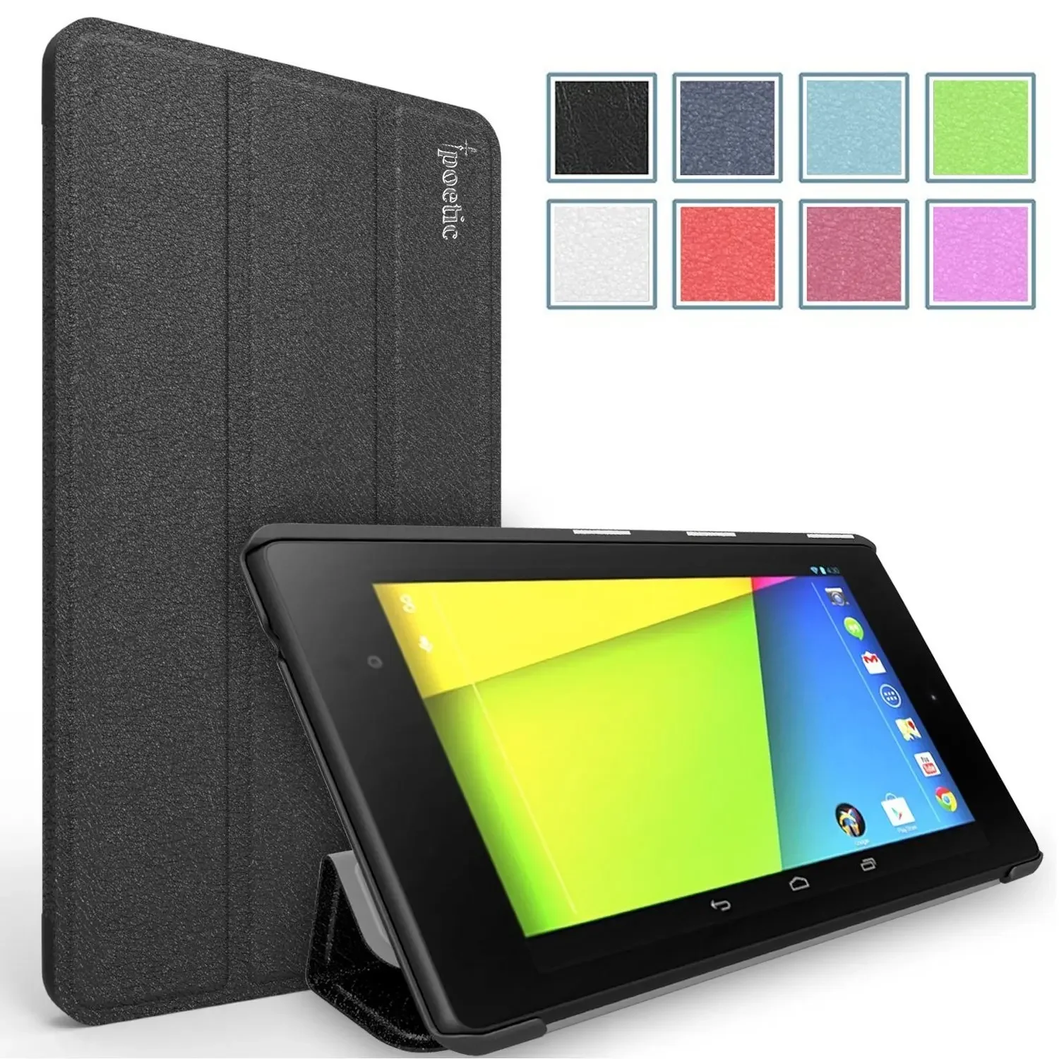 Imagem -01 - Capa de Couro pu para Google Nexus Tablet Capa Protetora Auto Dormir Wake Dobrável Joylink ° ° 2013 capa de couro pu para google nexus tablet capa protetora auto dormir wake dobravel joylink 2013 01