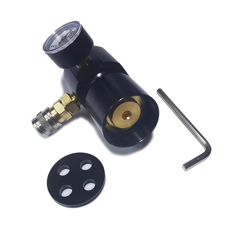 Low Pressure Regulator 0-150psi Portable Micro CO2 Regulator for Pneumatic Tools Nailers Staplers Caulking G1/2-14 0.825-14