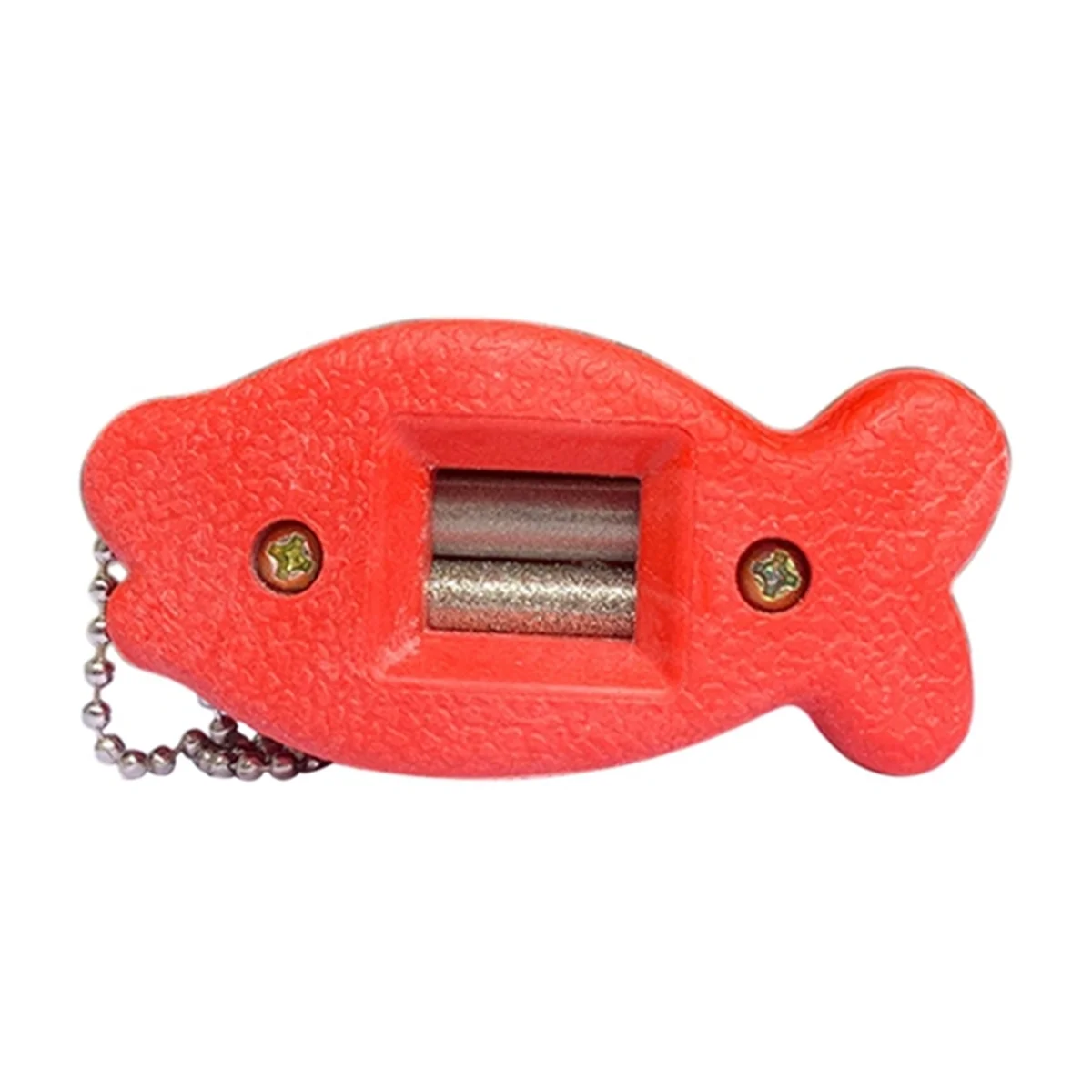 Ice Skate Double Side Sharpener Portable Hanging Ice Hockey Shoe Blades Sharpener Ice Skate Accessories-Red