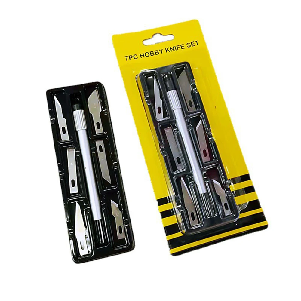 Bevredigende Carving Ervaring Creatieve Projecten Graveren Cutter 7Pc Graveren Snijder Set Compact Ontwerp Complete Set