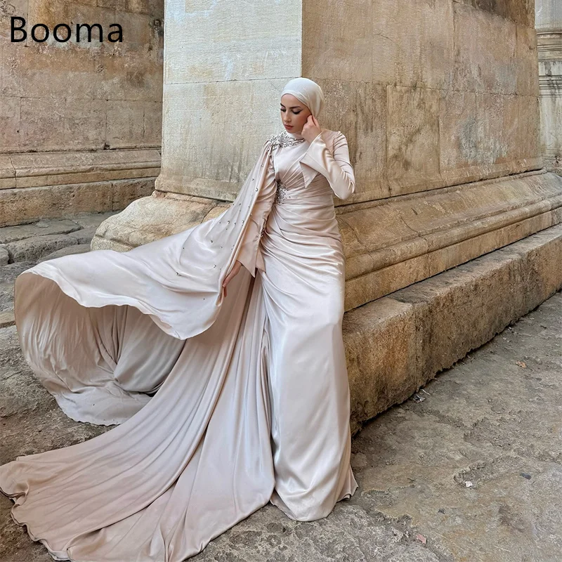 Booma a-line لامعة أنيقة كريستال المرأة حفلة موسيقية فساتين رسمية للنساء فستان سهرة فساتين بسيطة مخصصة 2025