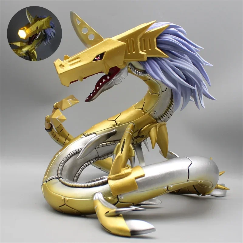 26cm Digimon Adventure Figure Anime Metal Seadramon Action Figureine Gk Pvc Statue Model Collect Decoration Toys For Kid Gifts