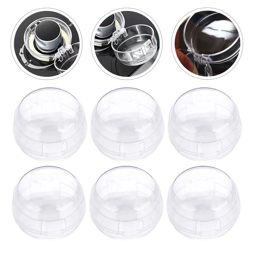 

8Pcs Gas Stove Knob Covers Child Safety Guards Transparent Stove Knob Protectors Prevent Kids Fire Burns Kitchen Safety