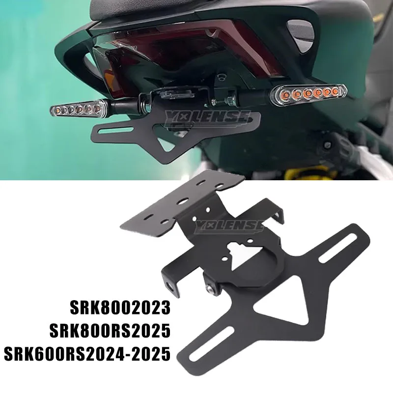 

Fit For QJMOTOR SRK800 SRK600 SRK800RS SRK800RS SRK600RS 2023-2025 Motorcycle Rear License Plate Holder Bracket Mount Tail