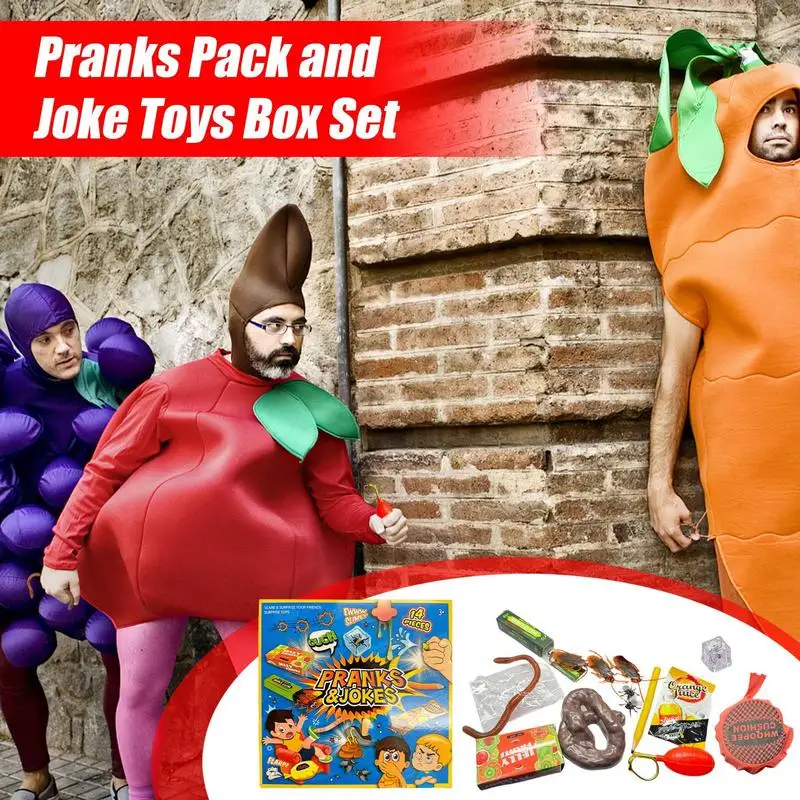 Joke Toy Kit Practical Joke Kit For April Fools Portable Cool Funny Stuff Fun Friends Parties Favors For Adding Laughter During