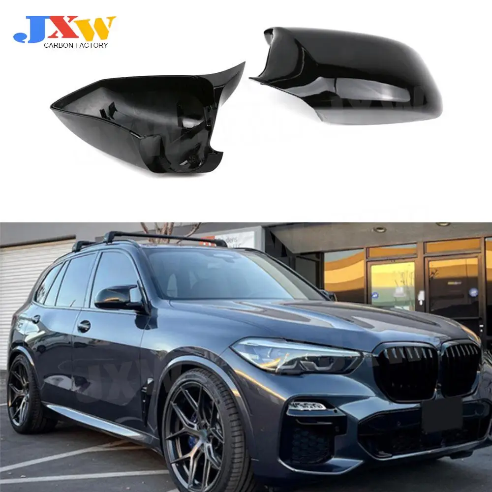 

Rear Side Mirror Cover Car Side View Mirror Cover Caps for BMW X5 G05 2019+ Car Styling 2Pcs/set Replacement Gloss Black