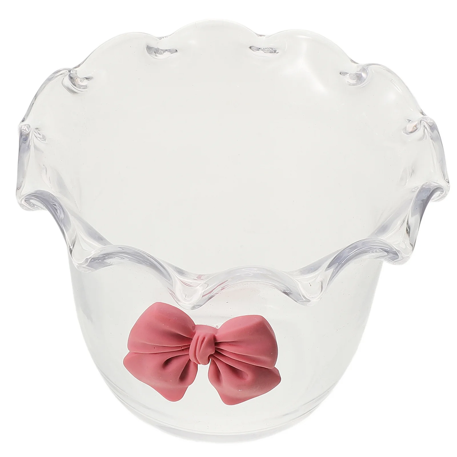 

Стеклянная салатница, милый дизайн для фруктов, мороженого, десерта, стильная посуда, многоразовая сервировочная миска, стеклянные салатники