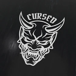 Cursed Oni Demon  Japanese Car Stickers Cartoon Design Vinyl Bumper Windows Decals Tuning Accessories