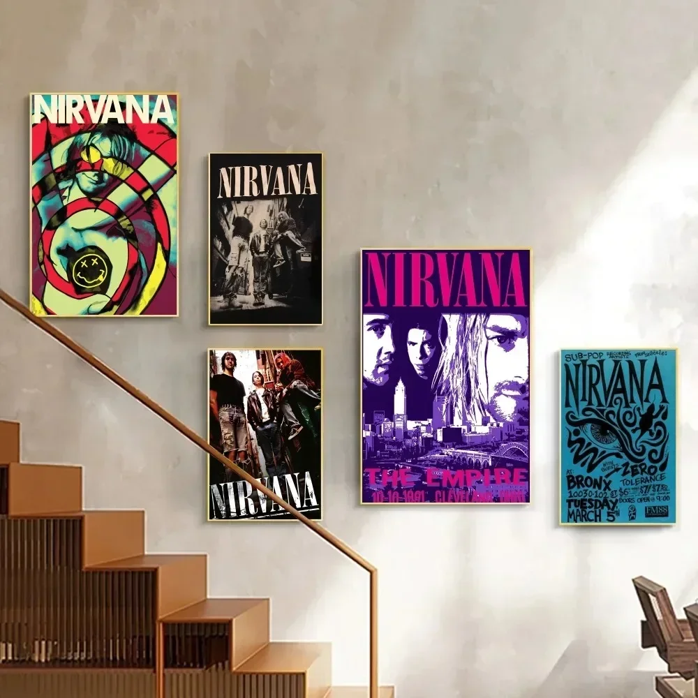 1pc N-Nirvana Poster HD Posters Home Room Bar Cafe Decor Art Wall Painting Picture