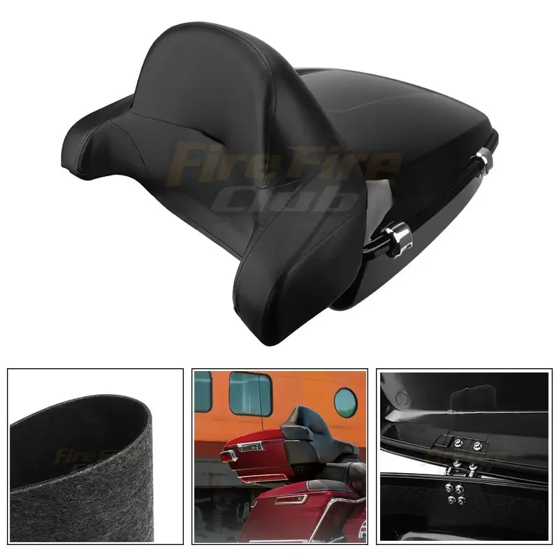 Motorcycle King Pack Trunk Backrest Pad For Harley Tour Pak Touring Electra Glide Road King Street Glide 2014-2021