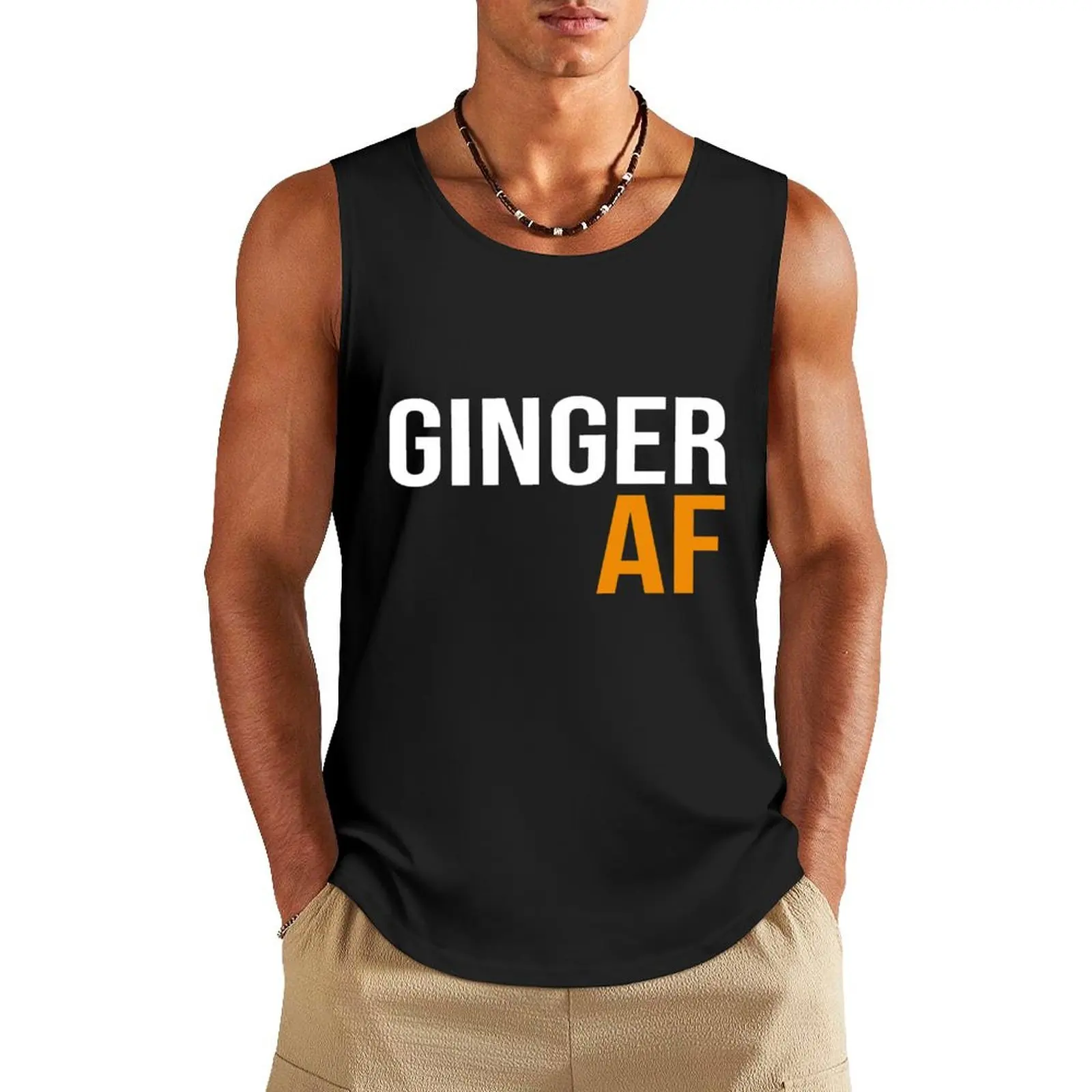 

Ginger AF, Funny Ginger Shirt, Redhead Lives Matter, Red Head Gift, Tank Top
