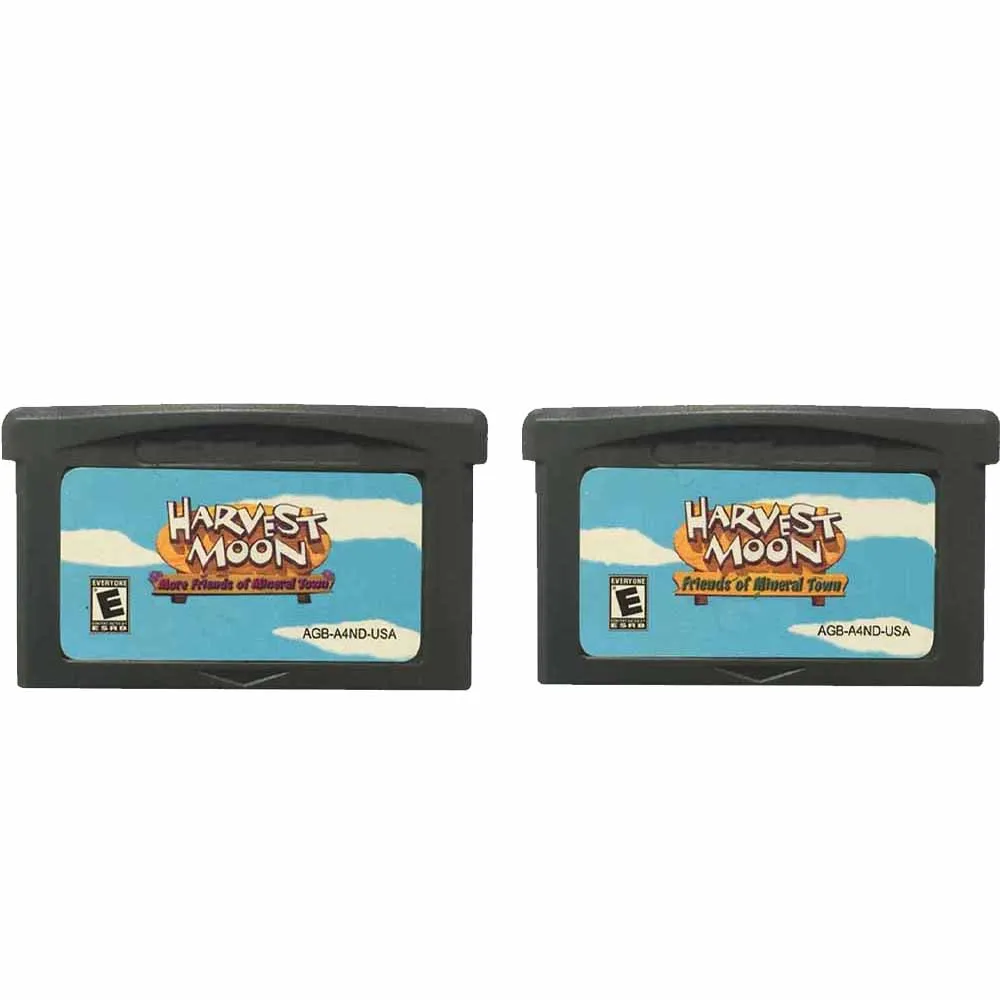 GBA Game Cartridge Harvest Moon Series 32 Bit Video Game Console Card Friends of Mineral Town for GBA/SP/DS