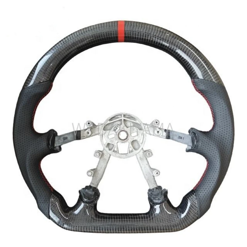 

Carbon Fiber Steering Wheel For Chevrolet Corvette C5 1997 1998 1999 2000 2001 2002 2003 2004 Leather Racing Wheel