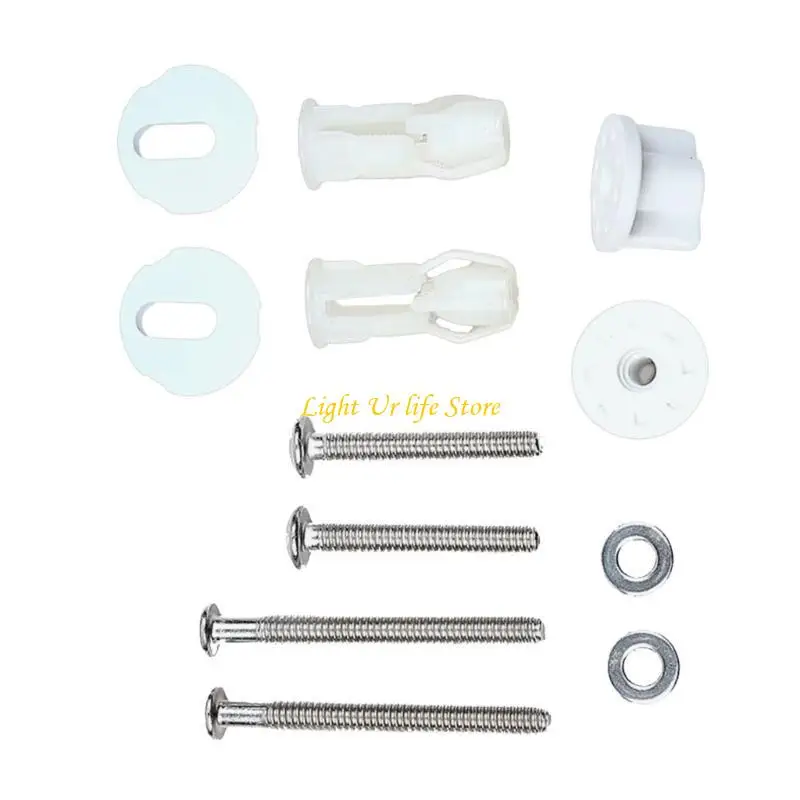 

63HA Toilet Seats Bolts with Metal Screws Hinge Bolts set for Hassle Frees Replacement