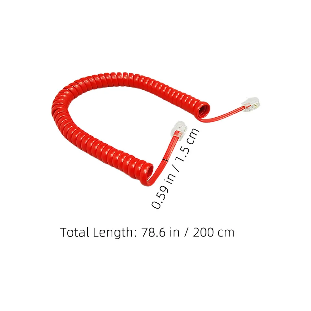 12 Pcs Cord Detangler Connector Coiled Phone for Landline Telephone Cable Home Telephones Accessory