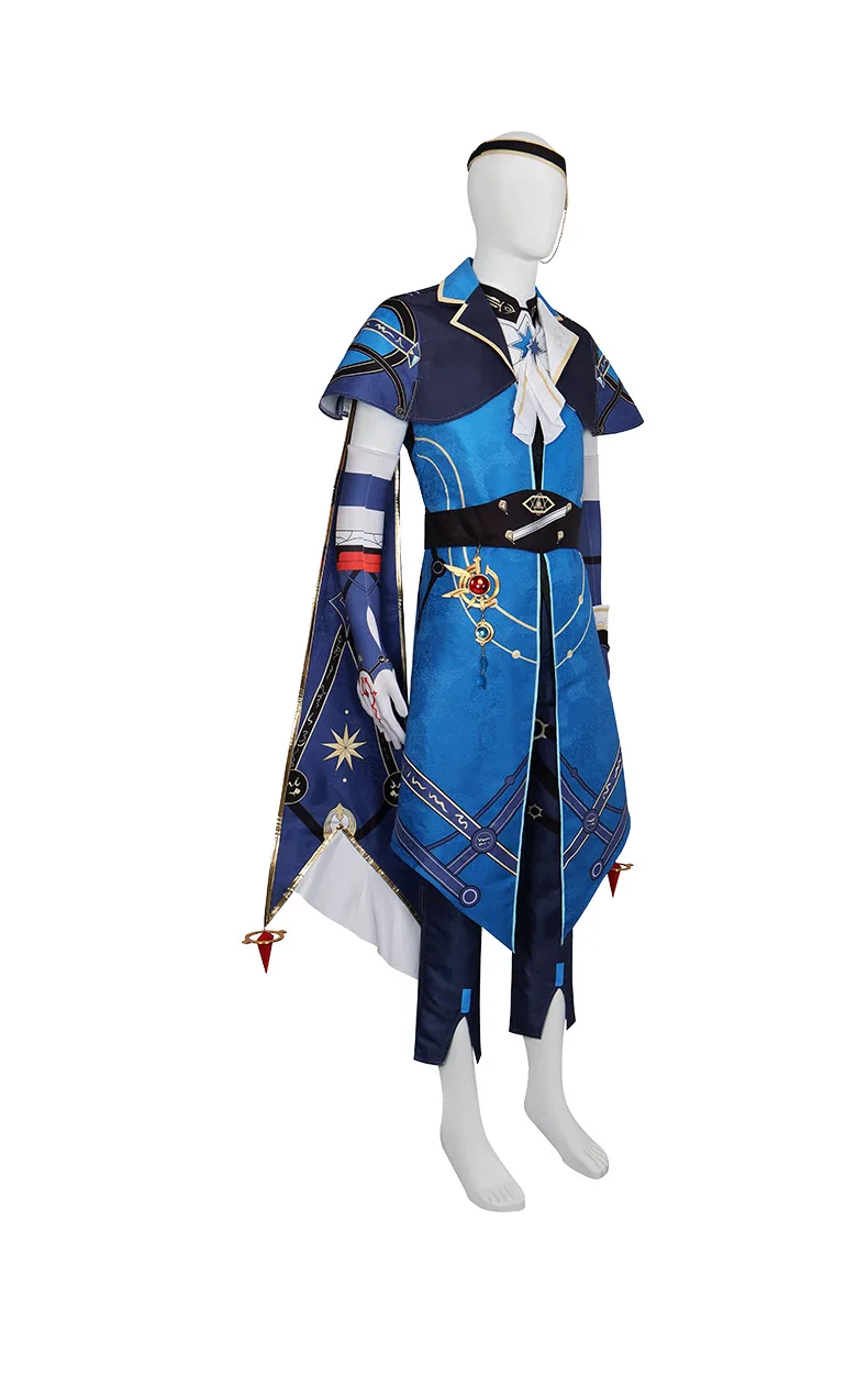 WHH Anime Game Honkai Star Rail Anaxagoras Cosplay Costume Shawl shirt Accessories Full Set Outfis Men Halloween Party Role play view 3