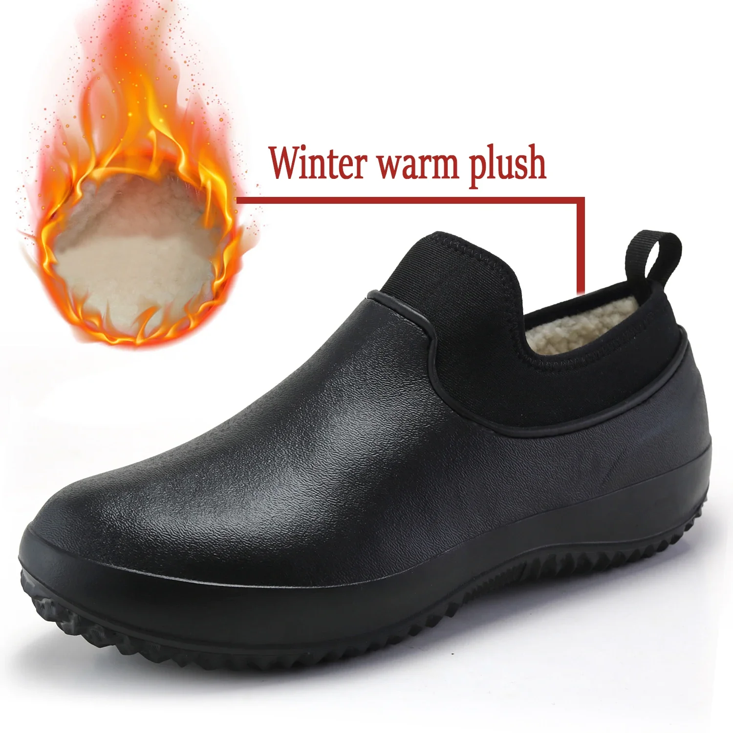 Unisex Herren Stiefel Herren Regenstiefel Warme Paar Schneestiefel Rutschfeste Schuhe Wasserdicht Paar Regenstiefel Wasserstiefel Arbeitsstiefel – Detail 14