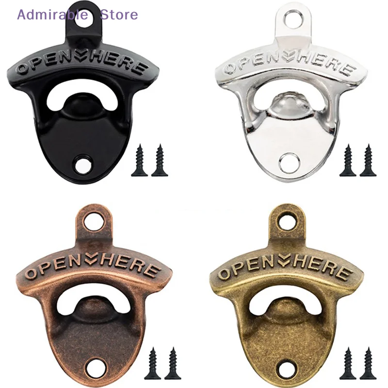 wVintage Wall Mounted Wine Beer Bottle Opener Tool Keyring Bar Drinking Kitchen