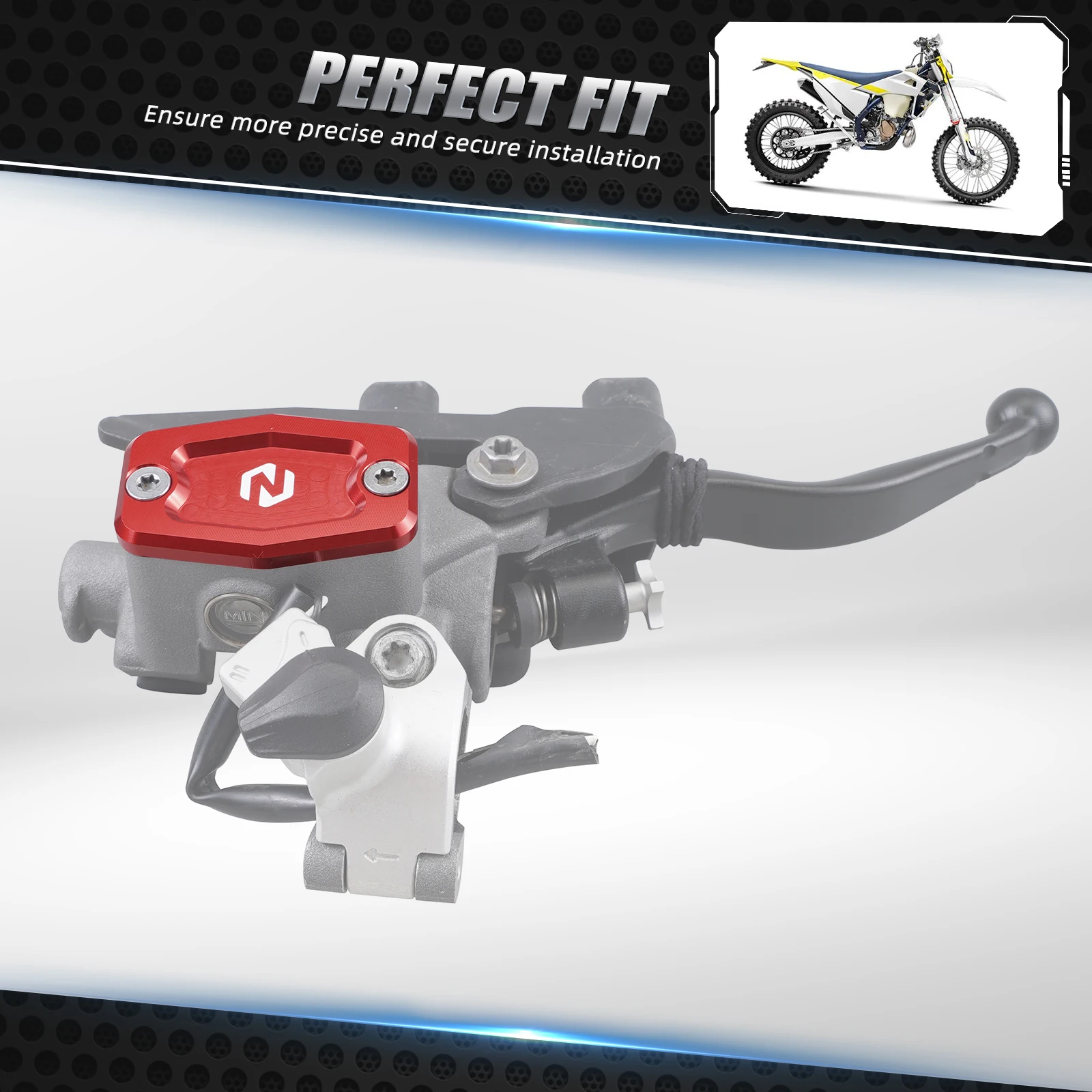 

NICECNC For GasGas EC 300 2021-2024 EC 250 EC250F ECF 350 Front Brake Clutch Fluid Reservoir Caps For Husqvarna TE 300i FE 450