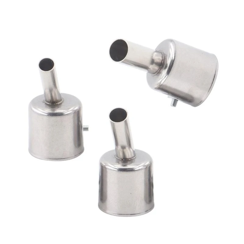   Pack of 3 Heat Guns Nozzles Angled Design Oblique Nozzle Hot Air Guns Soldering Desoldering Station Accessories Nozzle