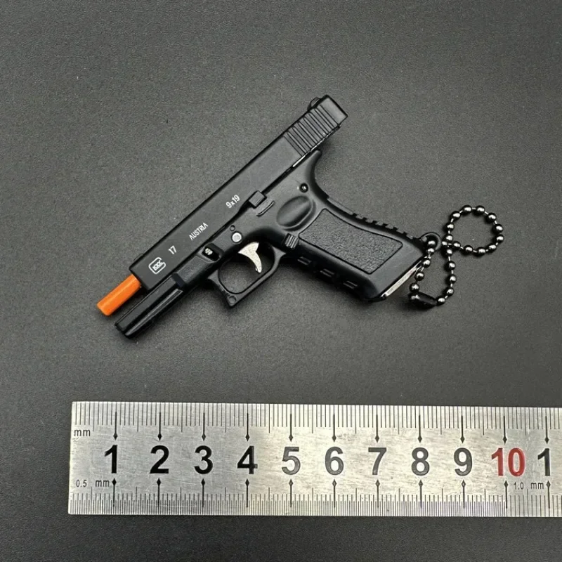 1:3 G17  Mini Keychain Ornament Pendant Key Chain Tiny Key Rings Collection Birthday Party Gift for Car Bag Men Army Fans