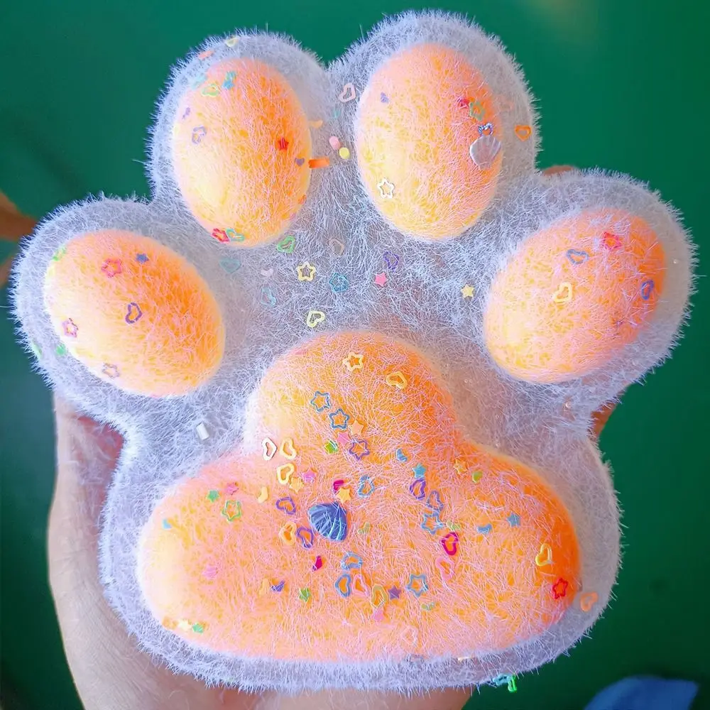 Cat Paw Pinching and Decompressing Toy Giant Squeeze Cat Paw Toys Soft Sticky Stress Relief Relax Toys