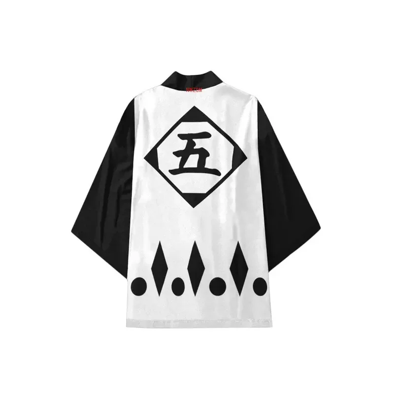 Sisi 2233Anime Bleach Gotei 13 Division Captain 망토 코스프레 의상 Cape Kyoraku Shunsui Shinigami Attire 천년의 혈액