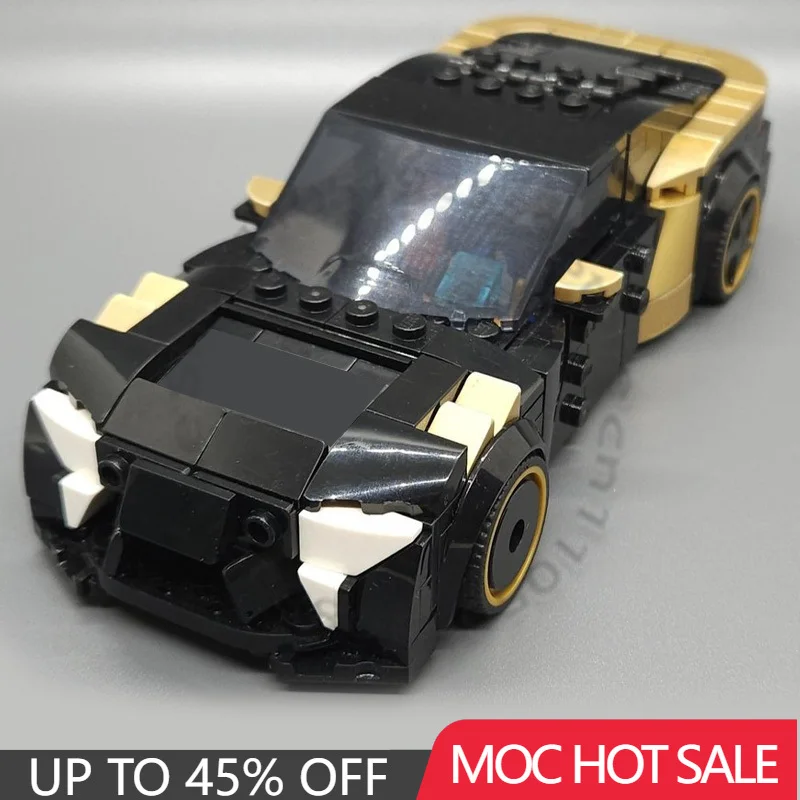 

304 PCS Supercar Series Cyberpunk Inspired Mid Engine Roadster Racing Model Building Block Creative Technology Assembly Toy Gift