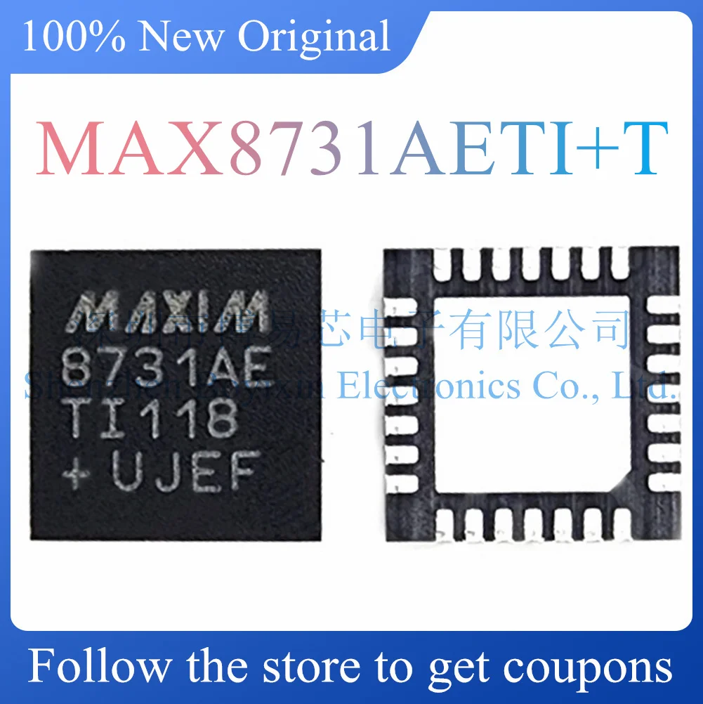 NEW MAX8731AETI+T 8731AE.Original genuine battery management. Package QFN-28